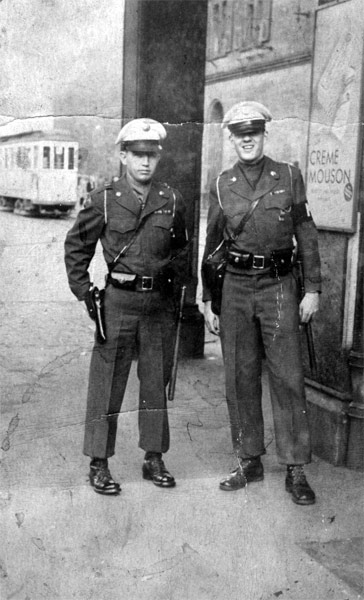 Edward L. Patterson as Military Police, early 1950s