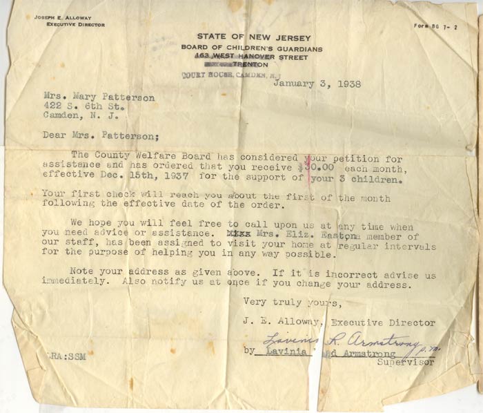 Document dated January 3, 1938