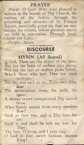 Religious novena, 1939