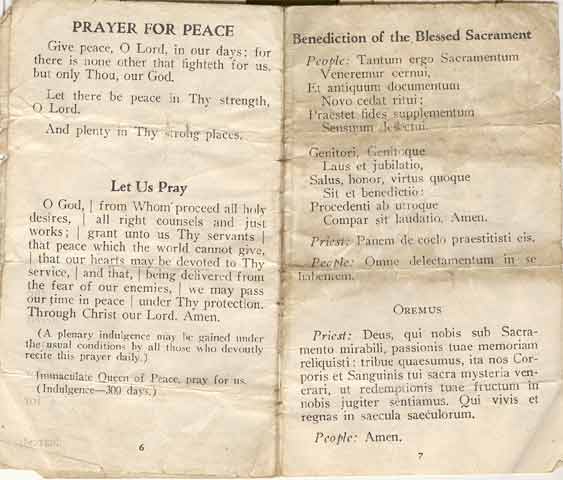 Religious novena, 1939