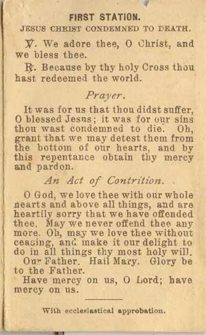 Way of the Cross in Pictures, page 1