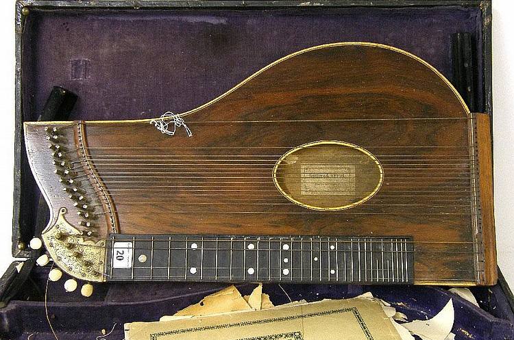 Autoharp zither made by Gustav A. Ernst & Son, Camden NJ