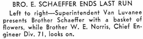 Brotherhood of Locomotive Engineers retirement notice