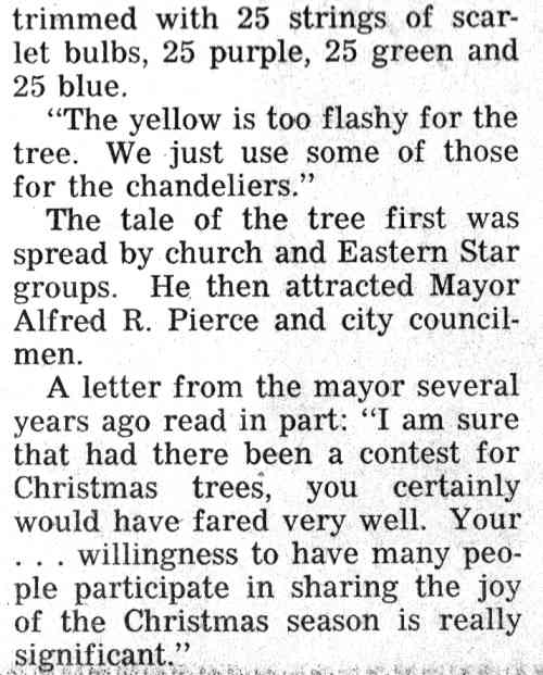 Emmanuel Schaeffer's Christmas light display at 449 Benson Street