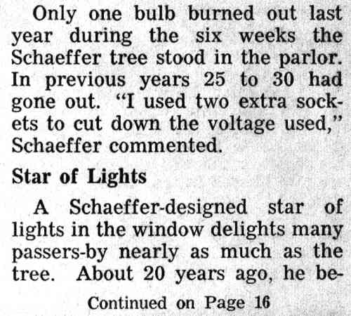 Emmanuel Schaeffer's Christmas light display at 449 Benson Street