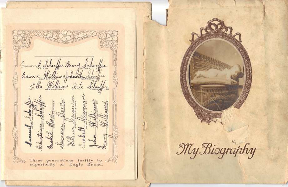Baby book for Ralph Schaeffer