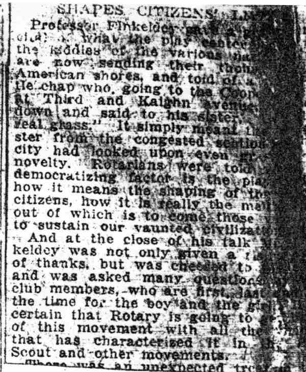 Speech to the Rotary Club of Camden by Frederick A. Finkeldey — Circa 1920, page 5