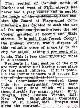 Camden Post-Telegram or Courier — May 9, 1914 — Frederick Finkeldey (continued)