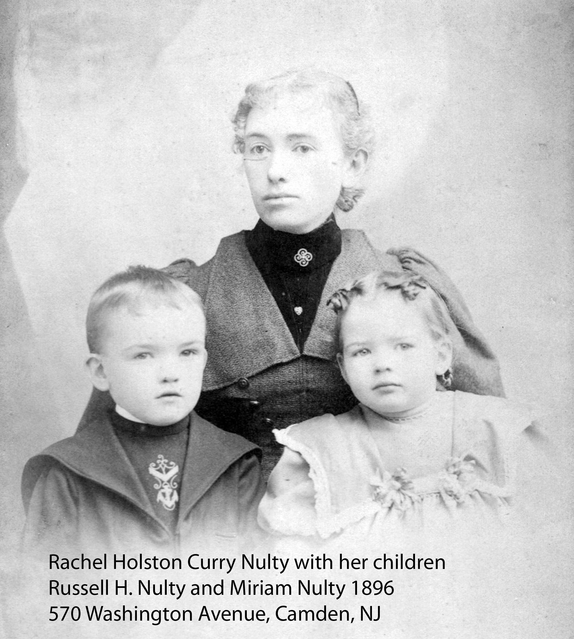 Rachel Nulty with her children Russell and Miriam Nulty