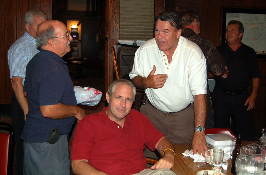 Camden Fire Department Retirees Dinner September 10, 2010 — Fred Spreng, Duane Goobic, Glenn Moore, Bill Huelas