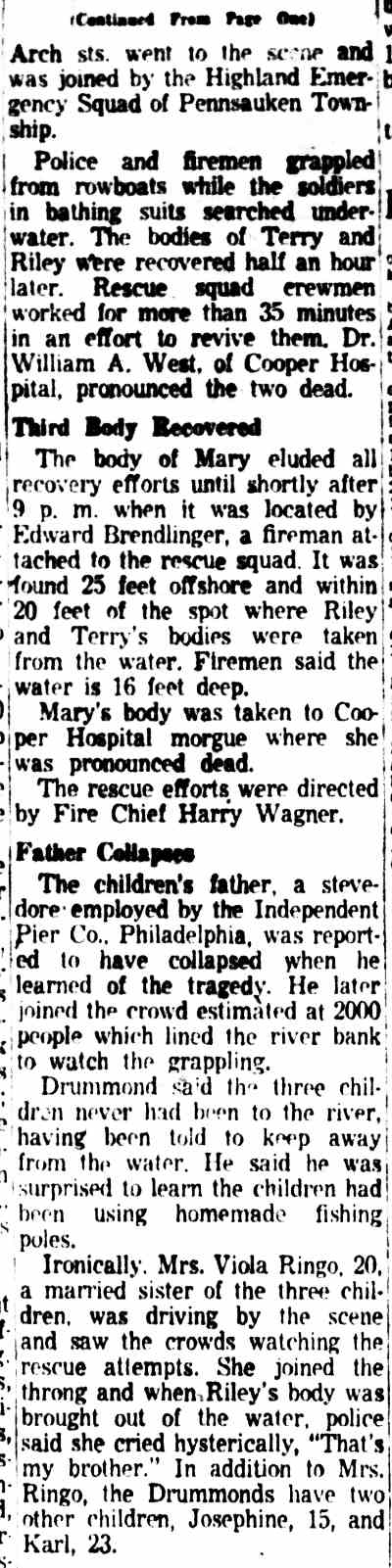 Camden Courier-Post, August 12, 1954 — article continuation page 26