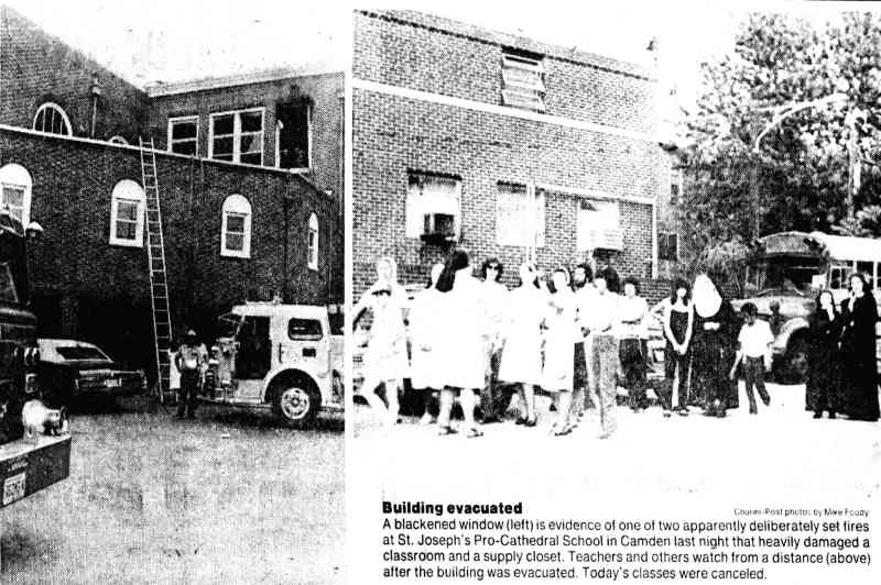 Camden Courier-Post, June 9, 1981 — St. Joseph Pro-Cathedral School fire