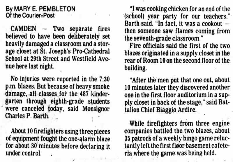 Camden Courier-Post, June 9, 1981 — fire continued