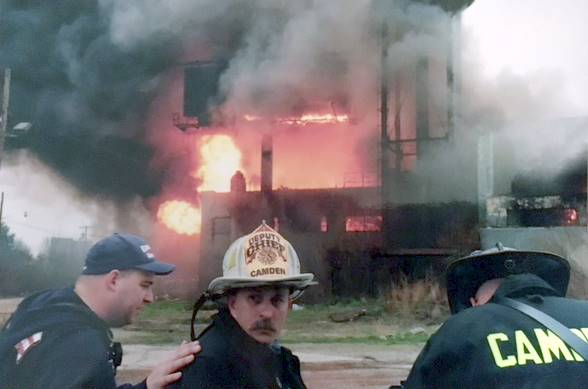 Fire at the old Haddon Bindery, April 7, 2008