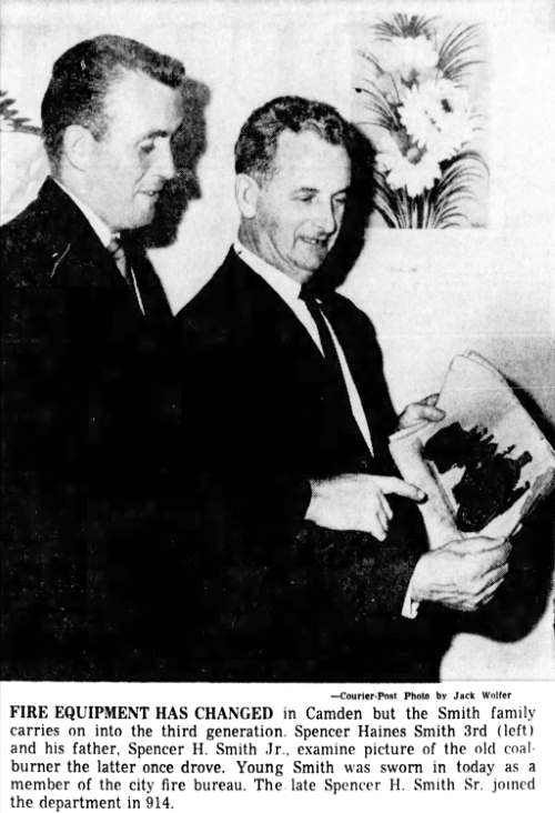 Spencer Haines Smith 3rd and Spencer H. Smith Jr., Camden Courier-Post, July 10, 1964