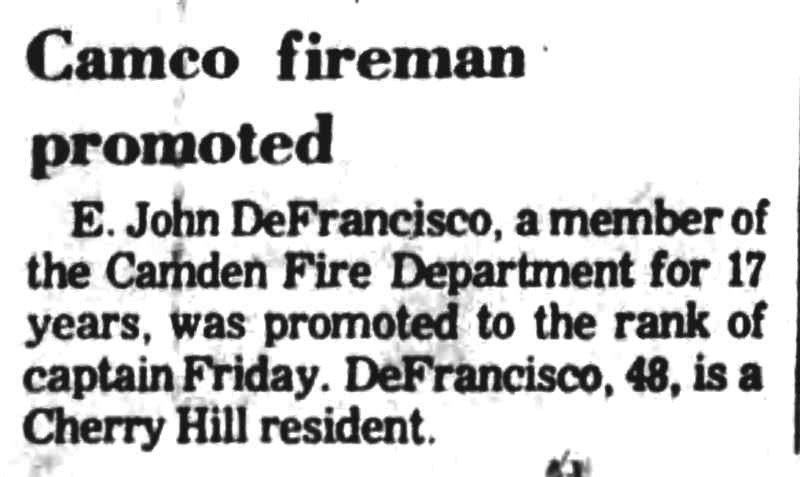 Camden Courier-Post newspaper clipping, January 22, 1977