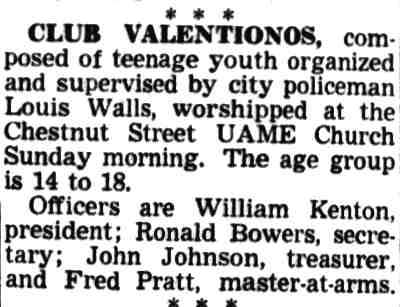 Club Valentionos — Camden Courier-Post, December 3, 1951