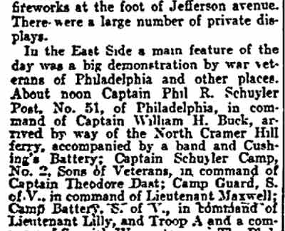 July Fourth fire calls article July 5, 1903 part 2