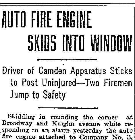 Philadelphia Inquirer, November 13, 1915 — Engine Company 3, page 1