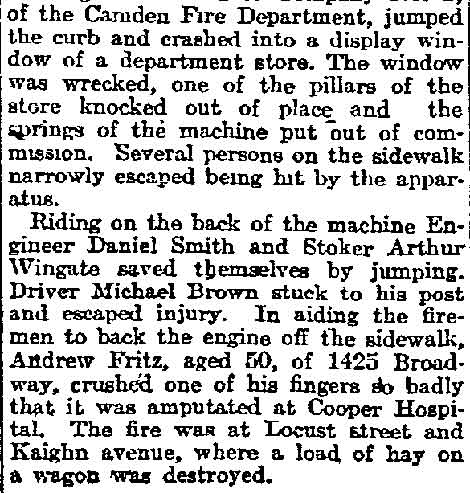 Philadelphia Inquirer, November 13, 1915 — Engine Company 3, page 2