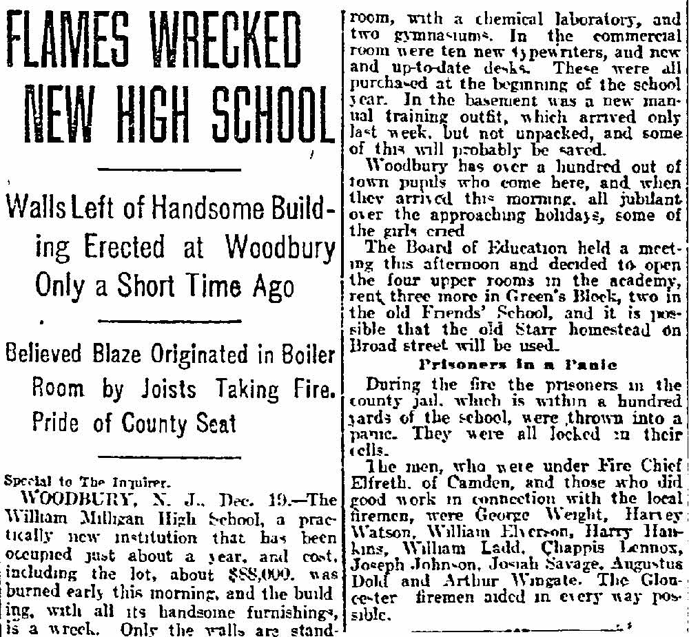 Philadelphia Inquirer, December 20, 1910