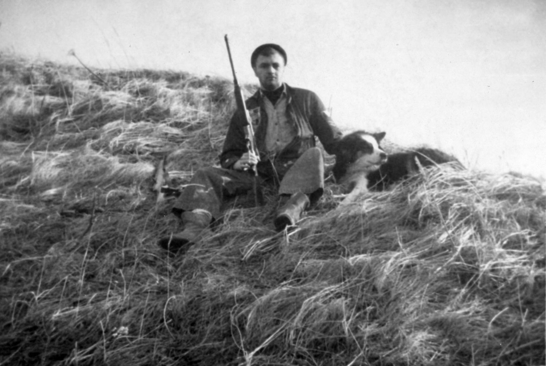 Photo of Barrie Campen on Unimak Island, front