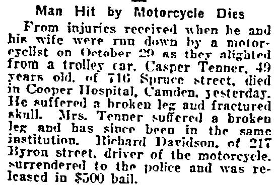 716 Spruce Street — Casper Tenner II, Philadelphia Inquirer, November 26, 1922