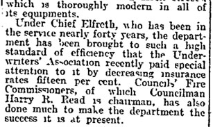 Philadelphia Inquirer, November 7, 1909 — Camden Fire Department portrait