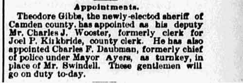 Philadelphia Inquirer clipping, November 15, 1881