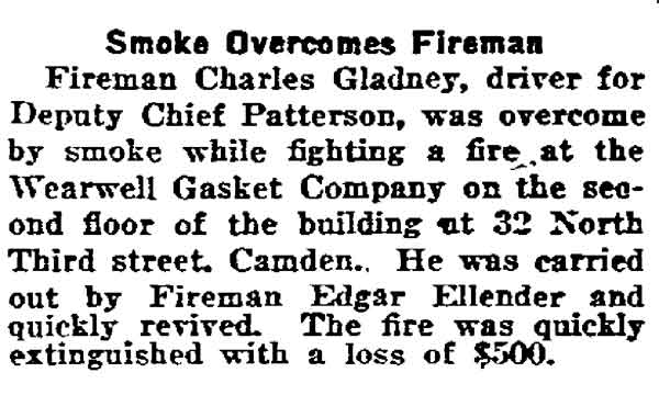 William W. Patterson, Charles Gladney, Edgar Ellender, July 6, 1921