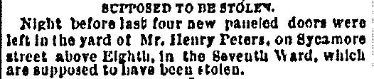 Supposed to Be Stolen. - Philadelphia Inquirer, June 15, 1871