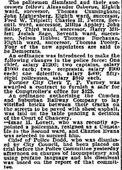 Philadelphia Inquirer July 1, 1898 — Reformers Lop Off Chief Dodd’s Head, panel 2