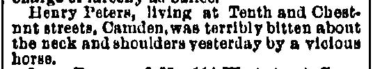 Philadelphia Inquirer, July 21, 1885 (PDF)
