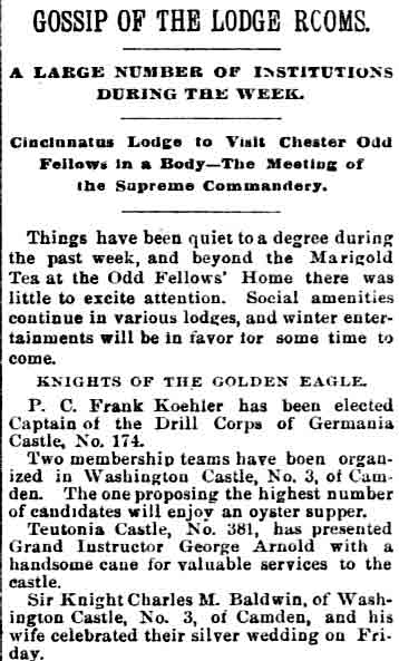 Philadelphia Inquirer, February 8, 1891