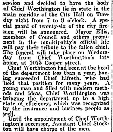 Philadelphia Inquirer article, May 10, 1914, part 2