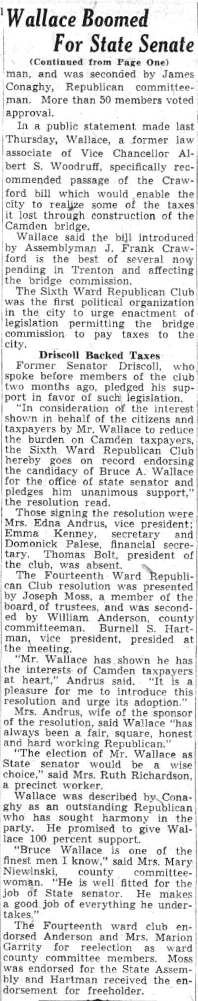 Camden Courier-Post article, July 30, 1941 (parts 4-7)