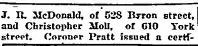 Philadelphia Inquirer article middle section, June 19, 1919