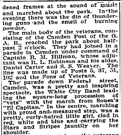 Philadelphia Inquirer, August 14, 1897 — Daniel A. Carter, continued (click to open PDF)