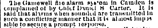Philadelphia Inquirer, September 22, 1884 — Daniel A. Carter