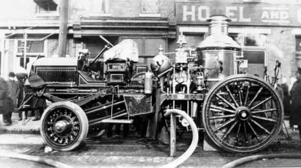 Engine Company 3 circa 1915, Robert Whitley far right