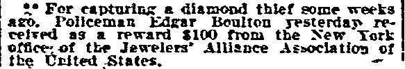 Philadelphia Inquirer, January 21, 1910 — news item mentioning Edgar Boulton