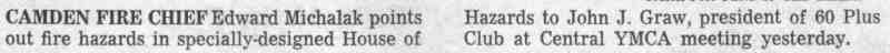 Edward V. Michalak, George Baxter, John J. Graw, YMCA — caption text