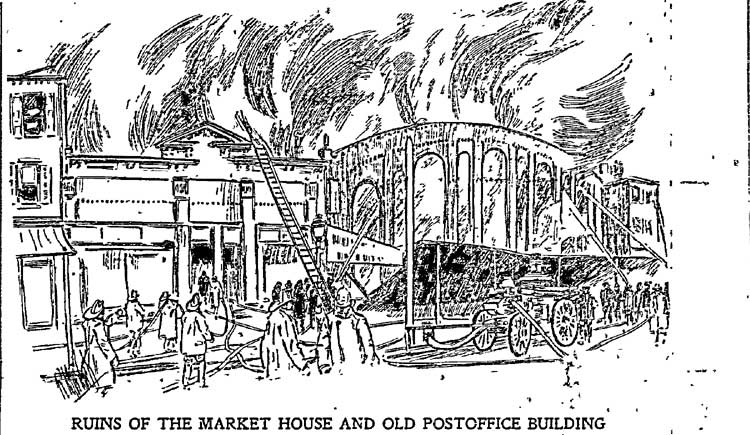 Philadelphia Inquirer, May 14, 1900 — Ruins of the Market House and Old Post Office