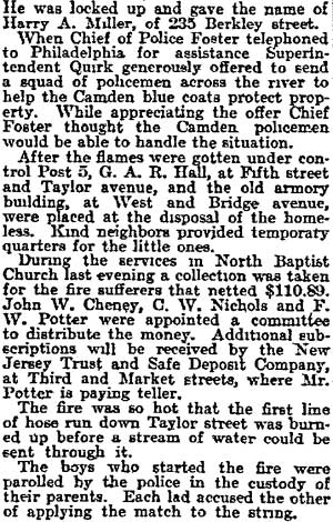 Philadelphia Inquirer, May 14, 1900 — Destructive Work of Flames (continued)