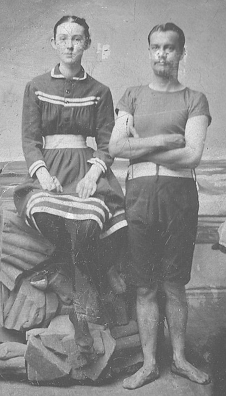 Francis S. and Elizabeth Turner at Atlantic City, late 1860s