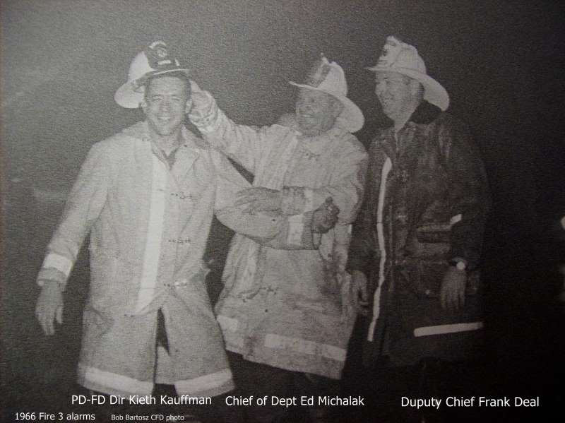 Frank Deal, 1966, with Keith Kauffmann and Edward V. Michalak, photo by Bob Bartosz