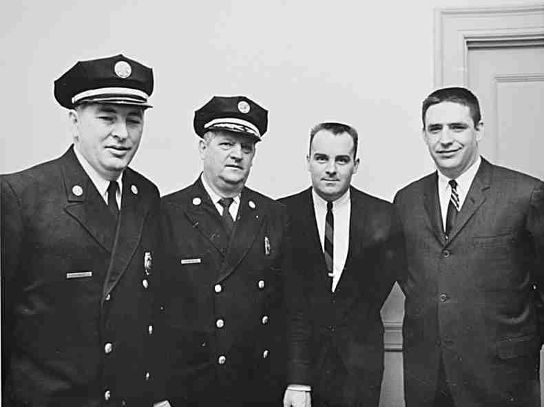 Frank Deal, mid-1960s, with Edward V. Michalak and Bob Bartosz