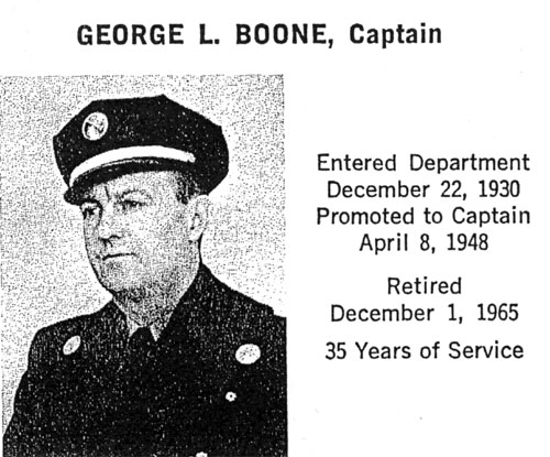 George L. Boone, Captain — First Annual Retirement Dinner program portrait