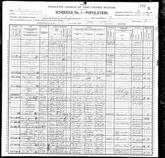 1910 Census, G. Rudolph Tenner