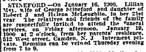 Philadelphia Inquirer, January 19, 1900
